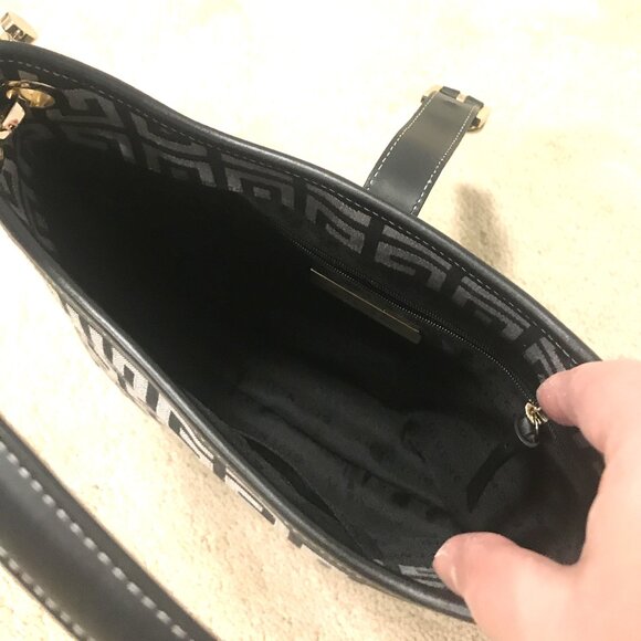 Authentic Givenchy Black & Grey Monogram Canvas and Leather Bag Mint Condition - Picture 11 of 11